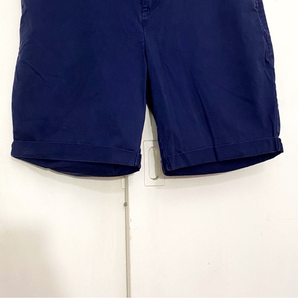 FADED GLORY weekender length folded cuff 97% cotton high rise shorts 10 - Picture 3 of 6